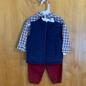 Carter's Red and Blue Plaid Shirt